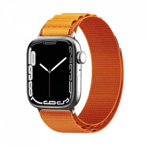 Curea pentru Apple Watch 1/2/3/4/5/6/7/8/9/10/SE/SE 2 (38/40/41/42mm) - Techsuit Watchband (W037) - Orange - Img 1