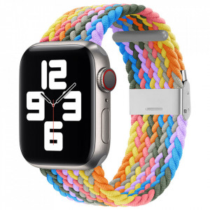Curea pentru Apple Watch 1/2/3/4/5/6/7/8/9/10/SE/SE 2 (38/40/41/42mm) - Techsuit Watchband (W032) - Heartbeat Purple