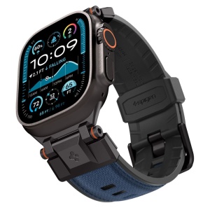 Curea pentru Apple Watch 1/2/3/4/5/6/7/8/9/10/SE/SE 2/Ultra/Ultra 2 (42/44/45/46/49mm) - Spigen DuraPro Armor - Navy Blue - Img 1