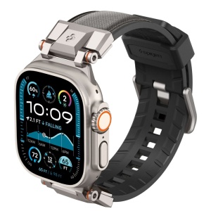 Curea pentru Apple Watch 1/2/3/4/5/6/7/8/9/10/SE/SE 2/Ultra/Ultra 2 (42/44/45/46/49mm) - Spigen DuraPro Armor - Grey - Img 7