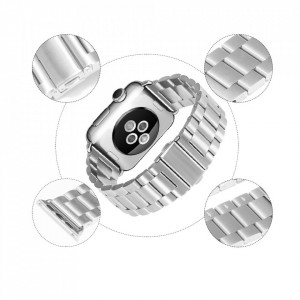 Curea pentru Apple Watch 1/2/3/4/5/6/7/8/9/10/SE/SE 2/Ultra/Ultra 2 (42/44/45/46/49mm) - Techsuit Watchband (W036) - Pink - Img 6