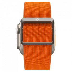 Curea pentru Apple Watch 1/2/3/4/5/6/7/8/9/10/SE/SE 2/Ultra/Ultra 2 (42/44/45/46/49mm) - Spigen Fit Lite Ultra - Orange - Img 3