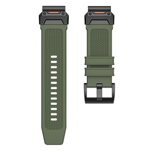 Curea pentru Garmin Fenix 3/3 HR/5X/5X Plus/6X/6X Pro/7X/7X Pro Solar - Techsuit Watchband QuickFit 26mm (W068) - Green / Black - Img 4