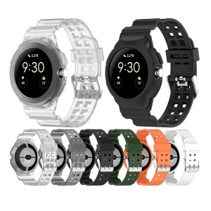Curea pentru Google Pixel Watch / Watch 2 / Watch 3 41mm - Techsuit Watchband (W065) - Black - Img 6