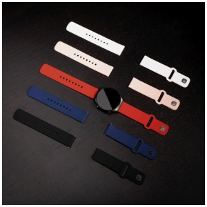 Curea pentru Huawei Watch GT 2 (46mm)/GT 2 Pro/GT 3 Pro (46mm)/Ultimate, Xiaomi Watch S1 - Fixed Silicone Sporty Strap Set - Pink - Img 5