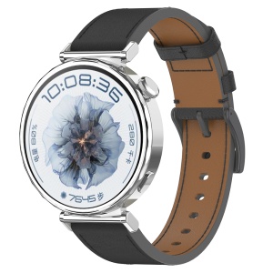 Curea pentru Huawei Watch GT 4 (41mm)/W1/Honor Watch S1/Garmin Venu 2S/Vivoactive 4S - Techsuit Watchband 18mm (W073) - Black - Img 1