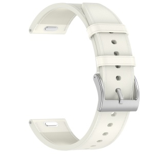 Curea pentru Samsung Galaxy Watch4/5/Active 2, Huawei Watch GT 3 (42mm)/GT 3 Pro (43mm) - Techsuit Watchband 20mm (W073) - White - Img 1