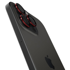 Folie Camera pentru iPhone 14 Pro / Pro Max / 15 Pro / Pro Max / 16 Pro / Pro Max (set 2) - Spigen Glas.tR Optik EZ Fit Pro - Black - Img 6