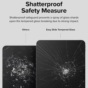 Folie pentru iPad Pro 11 (2024) - Ringke Easy Slide Tempered Glass - Clear - Img 6
