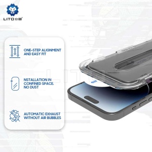 Folie pentru iPhone 16 Pro Max - Lito Magic Glass Box D+ Tools - Privacy - Img 6