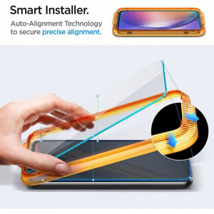 Folie pentru Samsung Galaxy A54 (set 2) - Spigen Glas.tR Align Master - Clear - Img 6