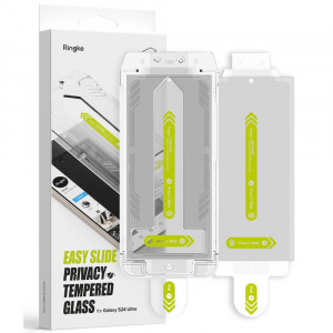 Folie pentru Samsung Galaxy S24 Ultra (set 2) - Ringke Easy Slide Tempered Glass - Privacy - Img 5