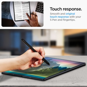 Folie pentru Samsung Galaxy Tab S10 FE Plus - Spigen Glas.tR Slim - Clear - Img 5