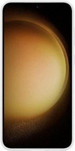 Galaxy S23 Plus; Silicone Cover with Strap; White - Img 2