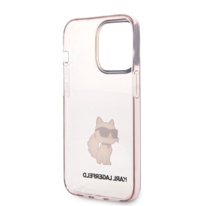 Husa iPhone 14 Pro Max - Karl Lagerfeld Hardcase (KLHCP14XHNCHTCP) - Pink Ikonik Choupette - Img 4