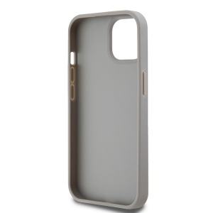 Husa iPhone 15 - DKNY Leather Mono Stripe & Metal Logo (DKHCP15SPRTHSLE) - Beige - Img 4