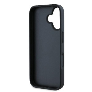 Husa iPhone 16 - Karl Lagerfeld Hardcase Leather Monogram (KLHCP16SPGKLCHPK) - Choupette Head Pin - Img 5