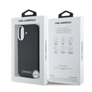 Husa iPhone 16 Plus - Karl Lagerfeld Leather MagSafe (KLHMP16MPGMSRPK) - FW Metal Plate - Img 7