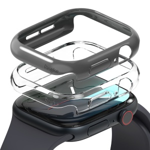 Husa pentru Apple Watch 10 42mm (set 2) - Ringke Slim - Clear / Dark Gray - Img 2
