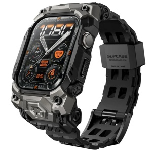 Husa pentru Apple Watch 10 46mm + Curea - Supcase Unicorn Beetle Ore Pro Version - Black - Img 1
