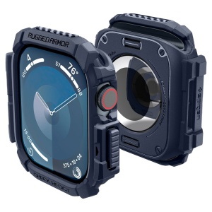 Husa pentru Apple Watch 10 46mm - Spigen Rugged Armor - Navy Blue - Img 2