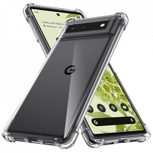 Husa pentru Google Pixel 6 Pro - Techsuit Shockproof Clear Silicone - Clear - Img 1
