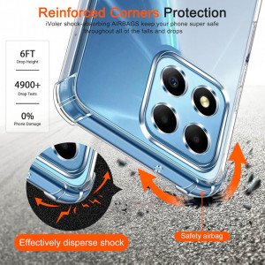 Husa pentru Honor X6 / X8 5G / 70 Lite - Techsuit Shockproof Clear Silicone - Clear - Img 4