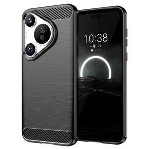 Husa pentru Huawei Pura 70 - Techsuit Carbon Silicone - Black