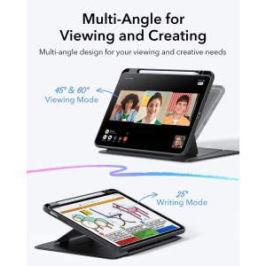 Husa pentru iPad Air 4 (2020) / Air 5 (2022) / Air 11 (2024) / Air 11 (2025) - ESR FlipÂ Hybrid (with Pencil Holder) - Black - Img 2