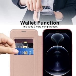 Husa pentru iPhone 12 Pro - Techsuit SmartMag Book Case - Pink - Img 5