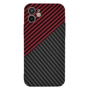 Husa pentru iPhone 12 - Techsuit Carbonite FiberShell - Red Vortex - Img 2