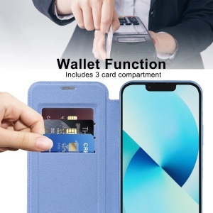 Husa pentru iPhone 13 - Techsuit SmartMag Book Case - Light Blue - Img 5