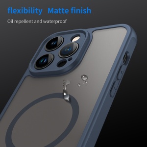 Husa pentru iPhone 14 Pro Max - Techsuit HaloFrost II MagSafe - Navy Blue - Img 6