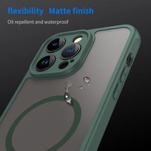 Husa pentru iPhone 14 Pro - Techsuit HaloFrost II MagSafe - Green - Img 6