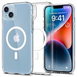 Husa pentru iPhone 14 - Spigen Ultra Hybrid MagSafe - White - Img 1