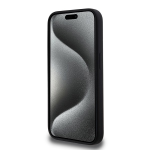 Husa pentru iPhone 15 Pro - Karl Lagerfeld Silicone MagSafe (KLHMP15LSKCHPPLK) - Karl&Choupette Head - Img 4