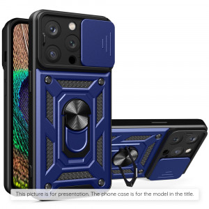 Husa pentru iPhone 15 Pro Max - Techsuit CamShield Series - Blue - Img 2