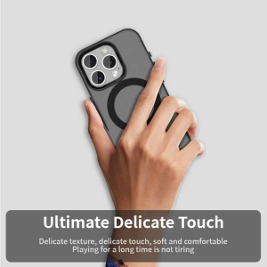 Husa pentru iPhone 15 Pro Max - Techsuit CandyCase MagSafe - Black - Img 5