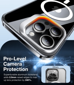 Husa pentru iPhone 15 Pro - Torras Lstand - Clear - Img 2