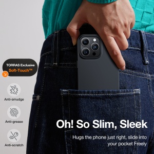 Husa pentru iPhone 15 Pro - Torras OriginFit-Mag Series - Black - Img 2
