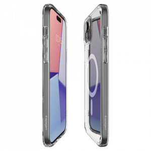 Husa pentru iPhone 15 - Spigen Ultra Hybrid MagSafe - White - Img 4