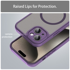 Husa pentru iPhone 15 - Techsuit HaloFrost II MagSafe - Purple - Img 6