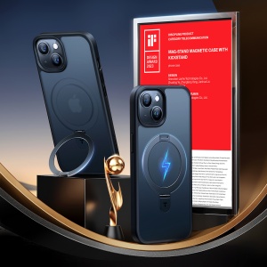Husa pentru iPhone 15 - Torras Ostand Series - Black - Img 2