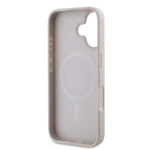 Husa pentru iPhone 16 Plus - Guess 4G Ring Classic Logo MagSafe (GUHMP16MG4GFRP) - Pink - Img 6