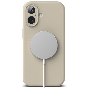Husa pentru iPhone 16 Plus - Ringke Silicone Magnetic MagSafe - Stone - Img 3
