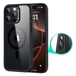 Husa pentru iPhone 16 Pro - ESR Classic Hybrid HaloLock - Clear Black