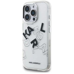 Husa pentru iPhone 16 Pro - Karl Lagerfeld IML Sketched Graphic Logo (KLHCP16LHMLGFCH) - Transparent - Img 3