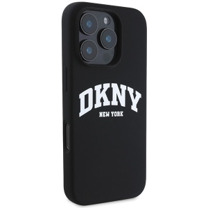 Husa pentru iPhone 16 Pro Max - DKNY Hardcase Silicone White Printed Logo MagSafe (DKHMP16XSNYACH) - Black - Img 6