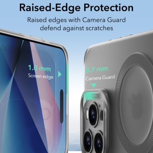 Husa pentru iPhone 16 Pro Max - ESR Zero HaloLock - Frosted Grey - Img 3