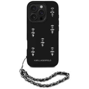 Husa pentru iPhone 16 Pro Max - Karl Lagerfeld Saffiano (KLHCP16XPSADJSK) - Crystals & Charm - Img 2